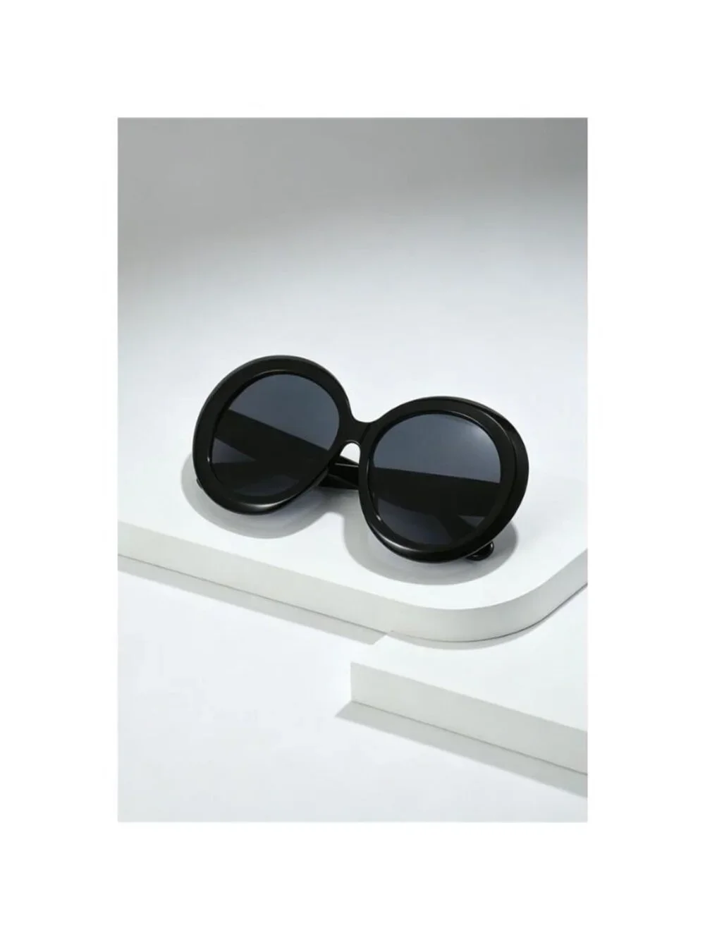Oversized Round Frame Fashion Sunglasses